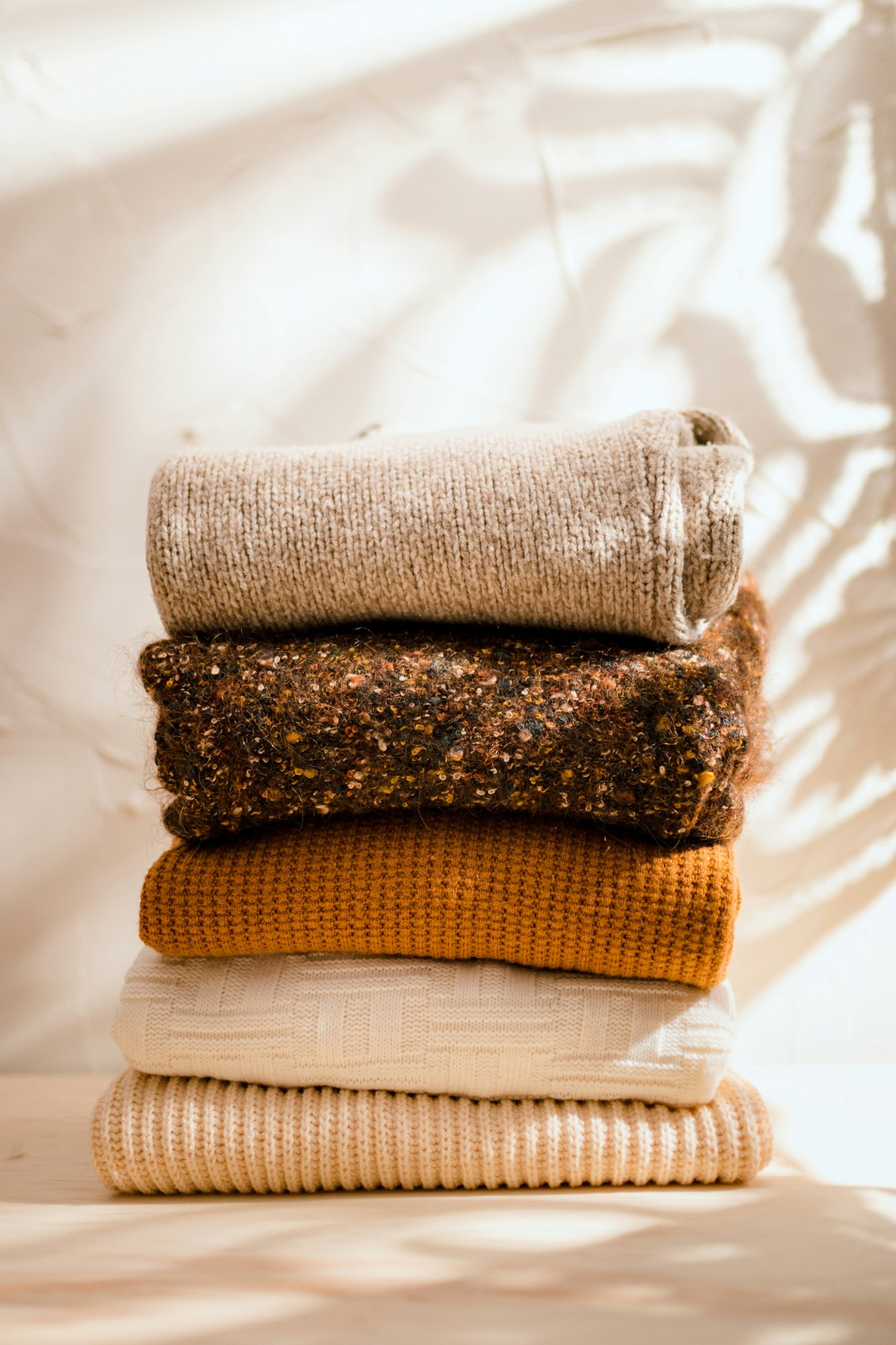 Folded knitwear collection